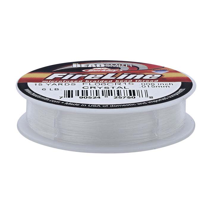 fireline bead thread 6lb crystal 15yd fireline diameter chart