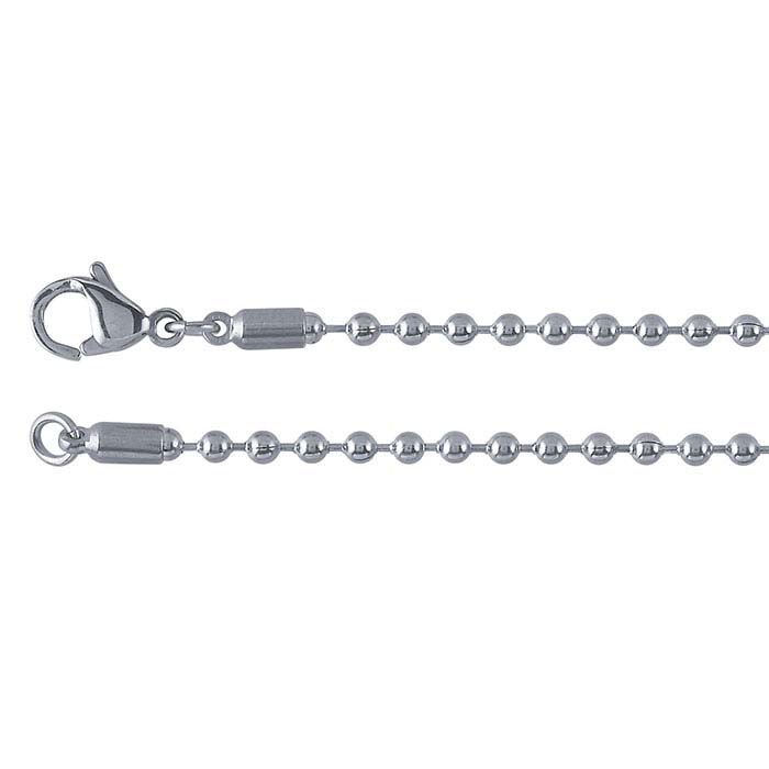 Stainless Steel 2.4mm Bead Chains