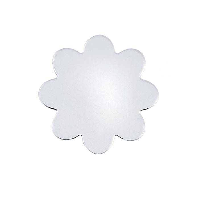 Sterling Silver Round Scalloped Stampings