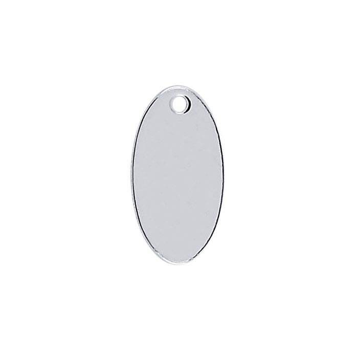 Sterling Silver Oval Quality Tags with Hole