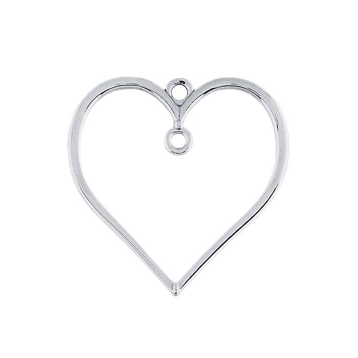Sterling Silver Heart Pendant with Ring