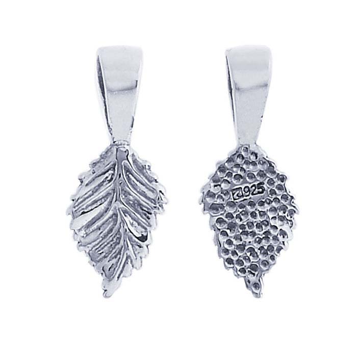 Sterling Silver Leaf GlueOn Pendant Bail