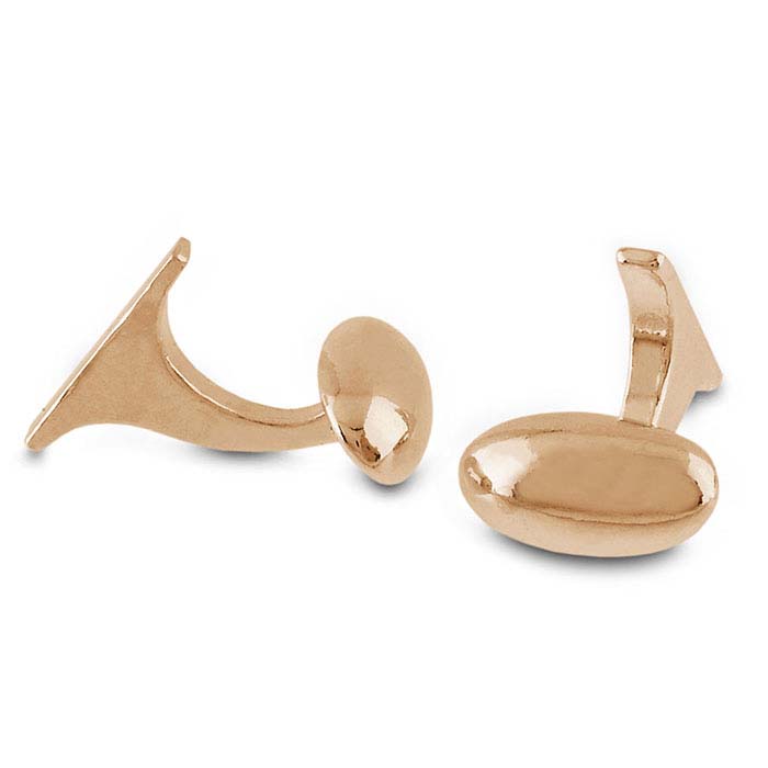 Bronze One-Piece Cuff Link Back