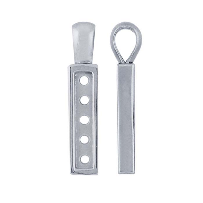 Sterling Silver Channel Mounting Pendant