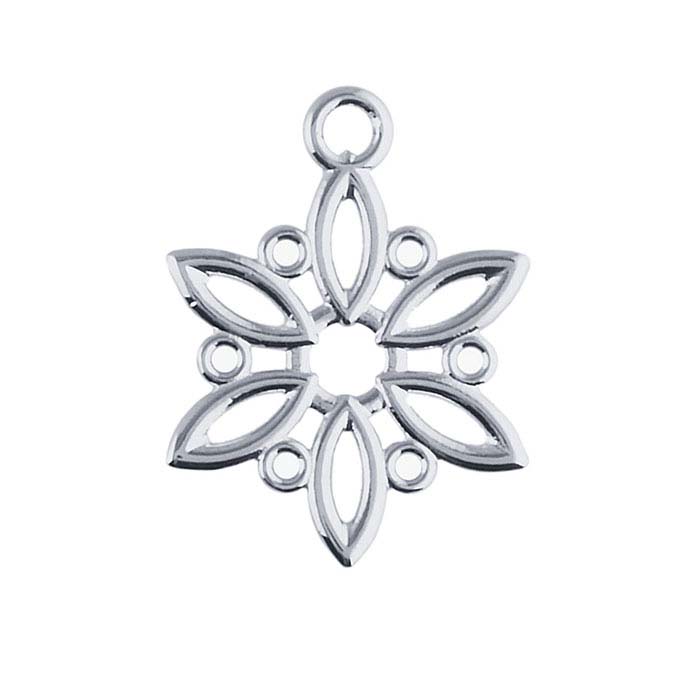 Sterling Silver Snowflake Component