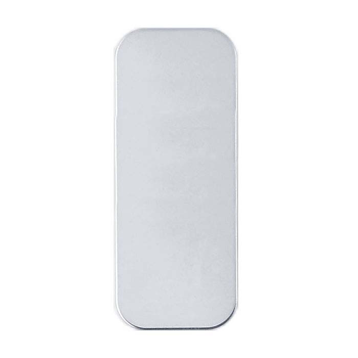 Sterling Silver Rounded Rectangle Stampings, Soft