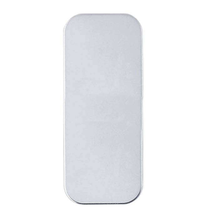 Sterling Silver 24 x 10mm Rounded Rectangle Stamping, 20-Ga.