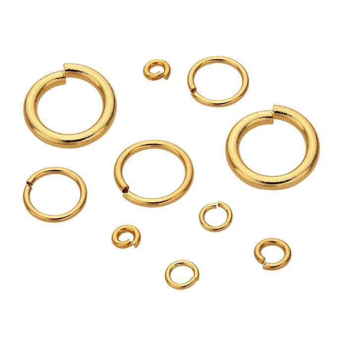 14/20 Yellow Gold-Filled Round Jump Rings