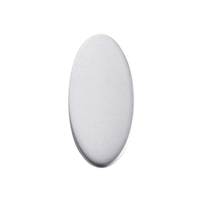 Sterling Silver 14 x 7mm Oval Stamping, 26-Ga., Soft