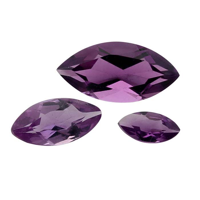 Amethyst Marquise Faceted Stones
