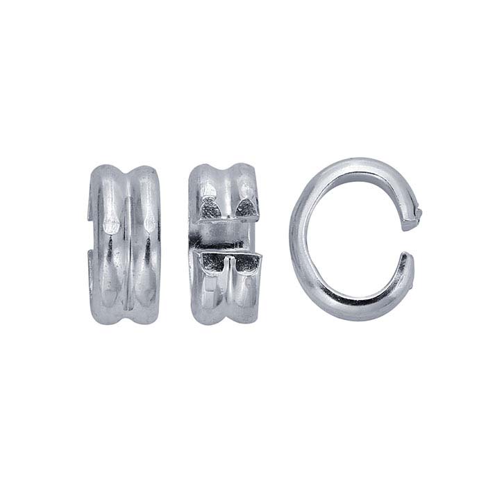 Sterling Silver DoubleBand Connector Ring Component