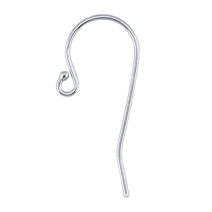 Sterling Silver Ear Wire with Loop and Ball End