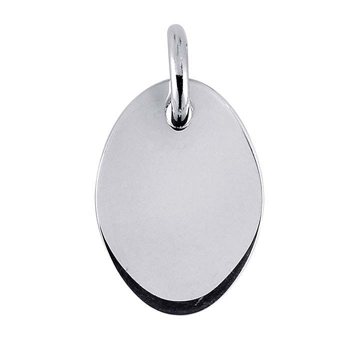 Sterling Silver Oval Charm