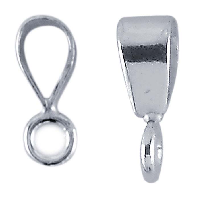 Sterling Silver Pendant Bails with Ring
