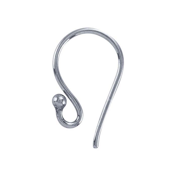 Sterling Silver Ear Wire with Loop and Ball End