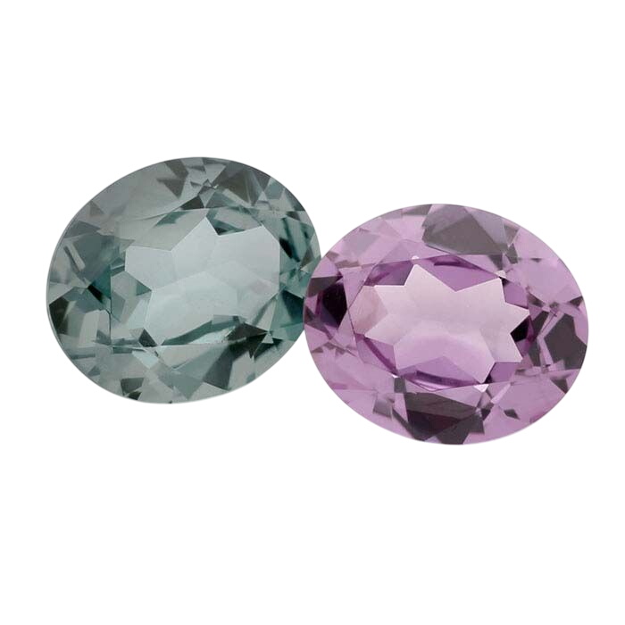 Simulated Alexandrite Oval Faceted Stones