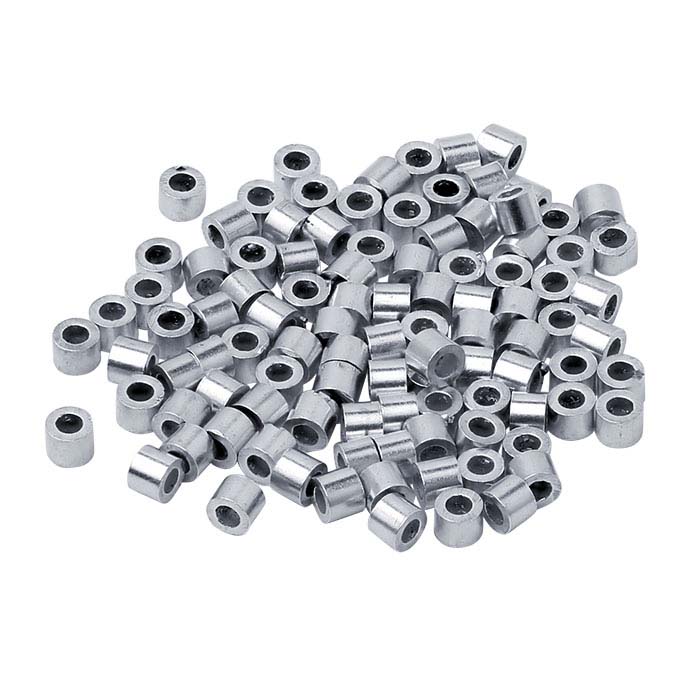 Sterling Silver 1mm Tube Crimp Bead