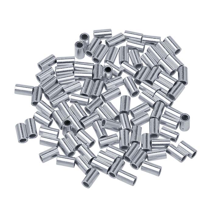 Sterling Silver 3mm Tube Crimp Bead