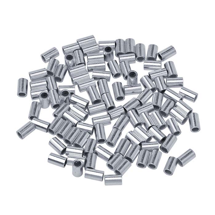 Sterling Silver 3mm Tube Crimp Bead