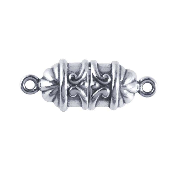 Sterling Silver Scroll Magnetic Clasp