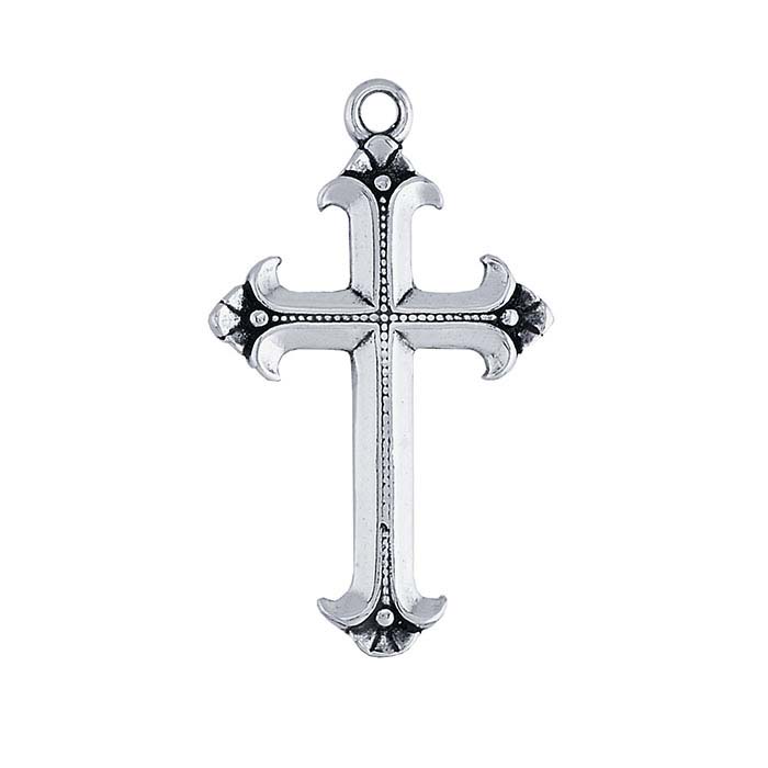 Sterling Silver Two-Sided Cross Pendant
