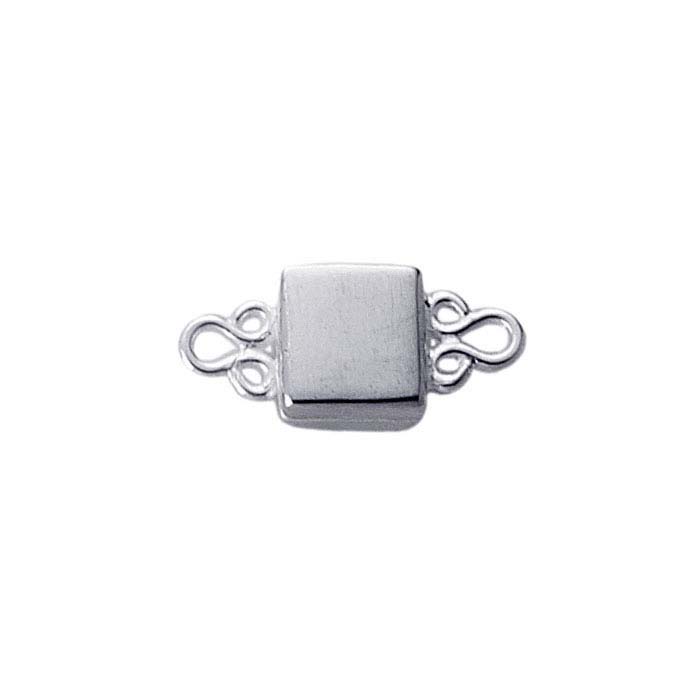 Sterling Silver Square Magnetic Clasp