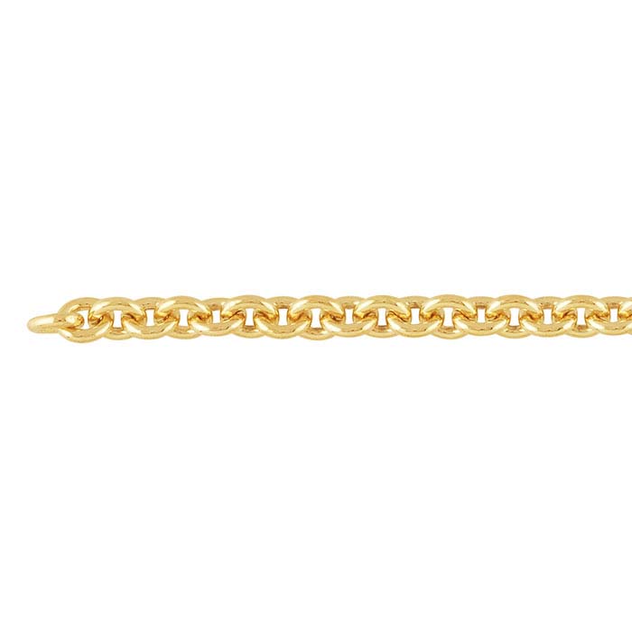 14/20 Yellow Gold-Filled 4.3mm Oval Cable Chain, By the Foot