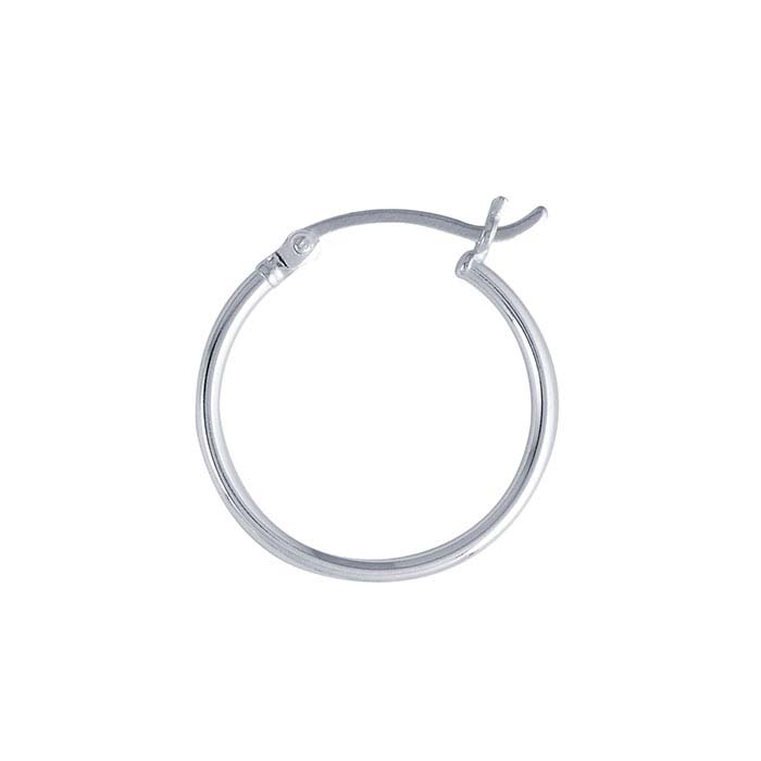 Sterling Silver 1.5mm Tubing Hoop Earrings