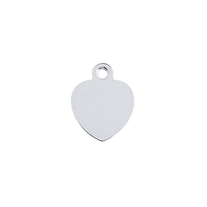 Sterling Silver Heart Quality Tags with Ring