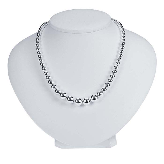 Sterling Silver 4–10mm Graduated Bead Chain