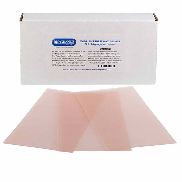 Modeler's Pink Wax Sheets