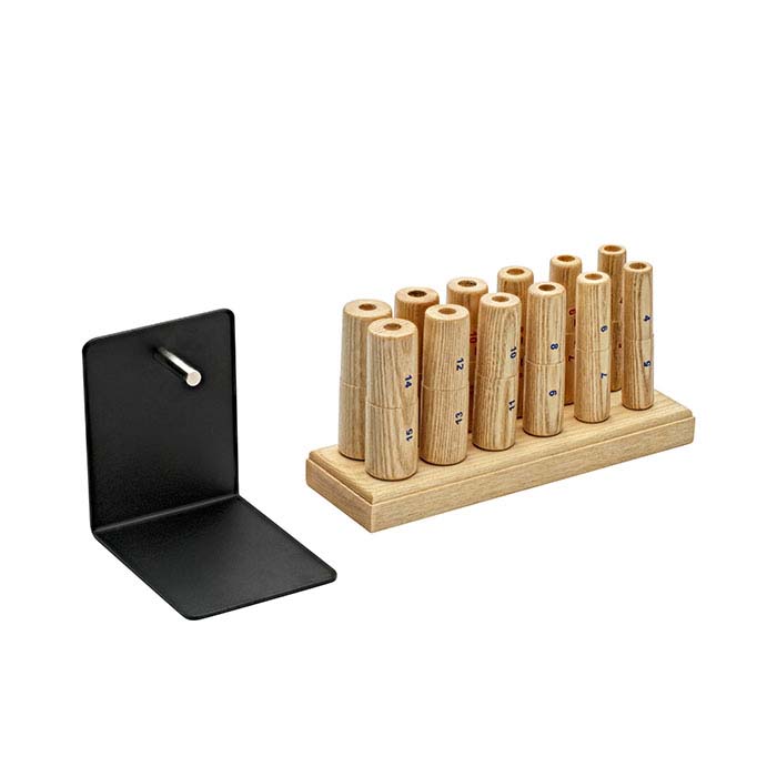 Ring-Making Mandrels and Stand, Complete Set