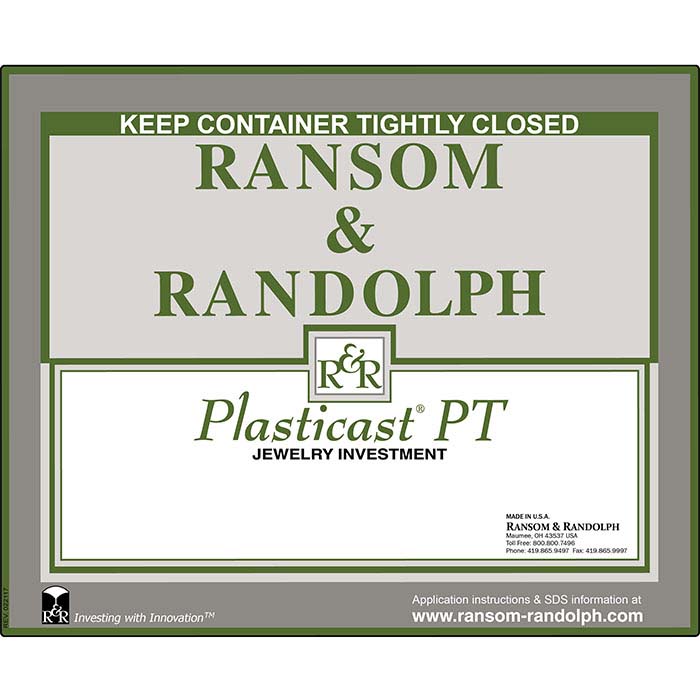 Ransom & Randolph® Plasticast® PT Investment & Binder, 44 lbs.