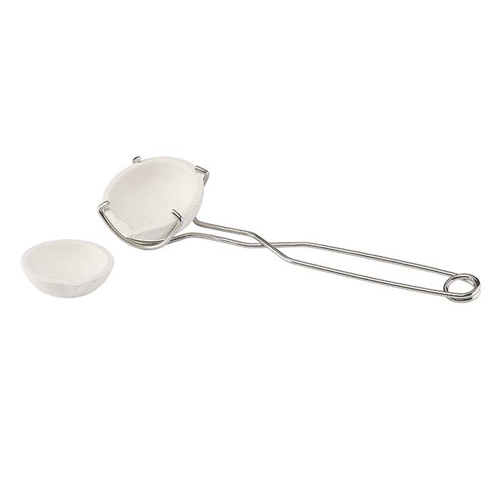 The WHIP Fused Silica Crucible and Pinch Tongs Set