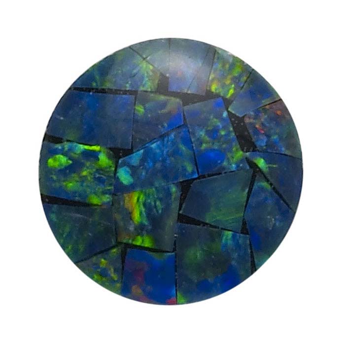 Opal Mosaic Round Triplet Cabochons