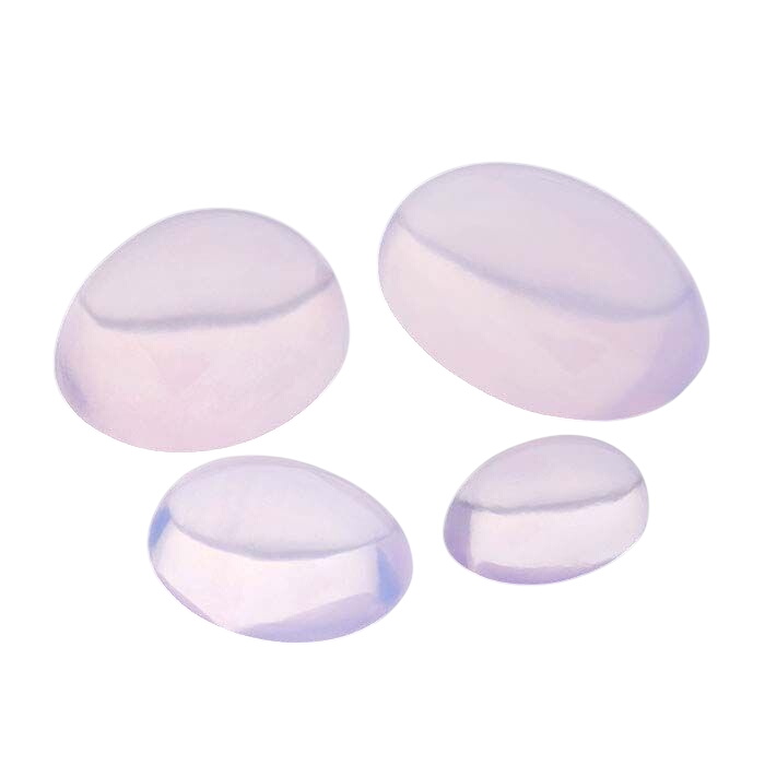 Lavender Moon Quartz Oval Cabochons