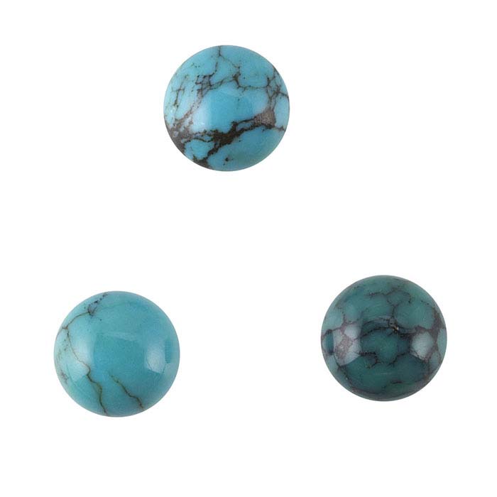 Old Turquoise 5cts 14mm x 10mm x 5mm Turquoise Cabochon Gemstone Natural Oval Stone