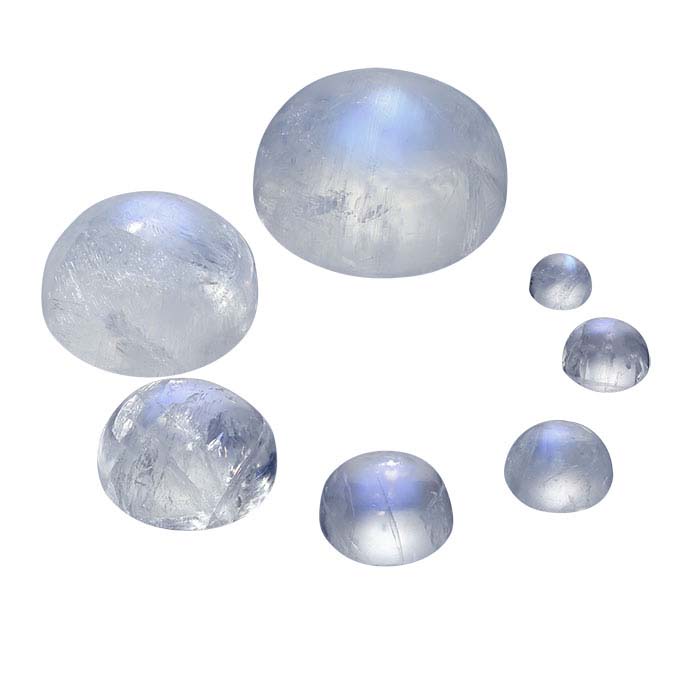 Rainbow Moonstone 10mm Round Cabochon