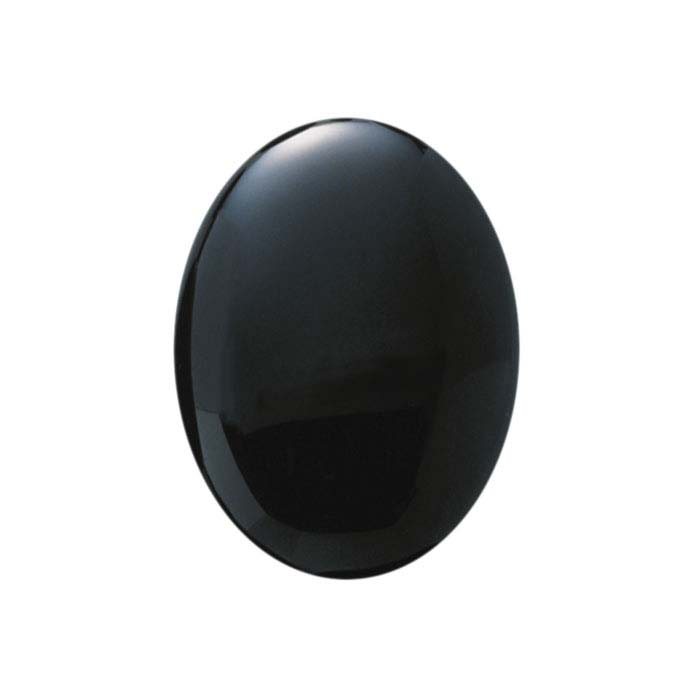 Black Onyx 14 x 10mm Oval Calibrated Cabochon