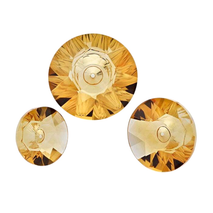 Lehrer Quasar™ Golden Citrine Round Faceted Stones