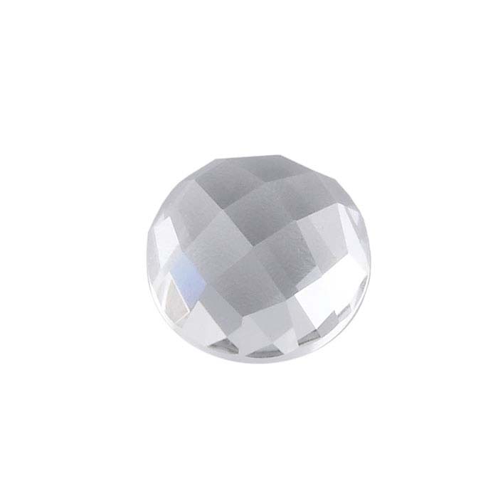 White Topaz Round Rose-Cut Cabochons