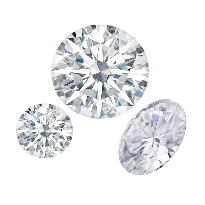 Charles & Colvard® Forever One™ Moissanite Round Faceted Stones, Near-Colorless