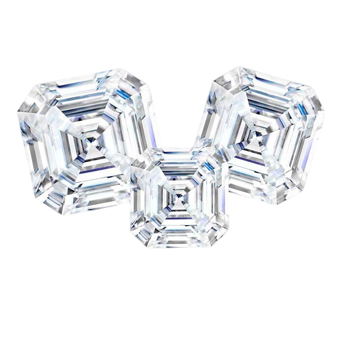 Charles & Colvard® Forever One™ Moissanite 6.5mm Asscher Faceted Stone, D-F Color