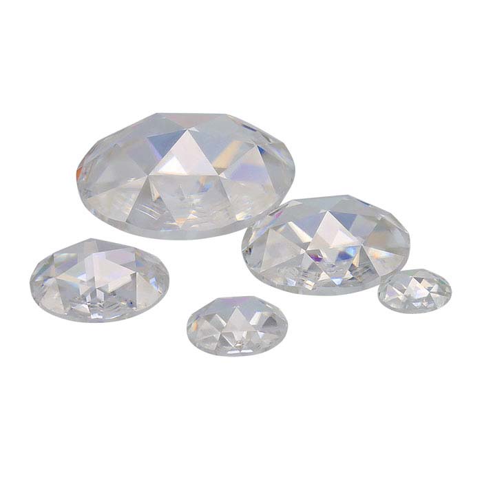 Charles & Colvard® Forever One™ Moissanite 6mm Rose-Cut Stone, Near-Colorless