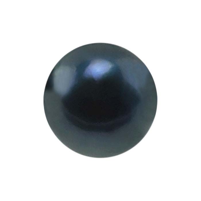 Akoya Cultured 6–6.5mm Round Pearl, Black, A/B-Grade