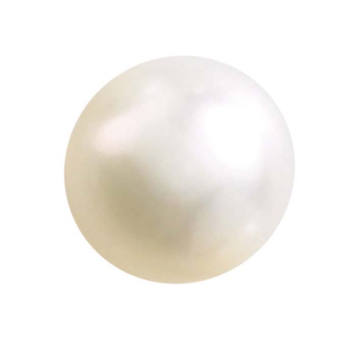 Freshwater Cultured Half-Drilled 3–3.4mm Round Pearl, White, A-Grade