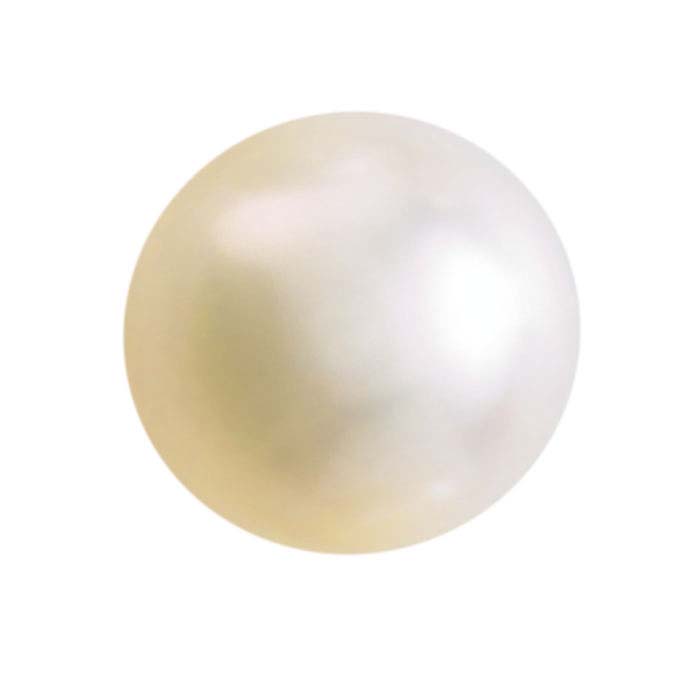 Freshwater Cultured Half-Drilled 4–4.4mm Round Pearl, White, A-Grade