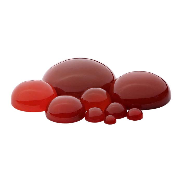 Carnelian 4mm Round Cabochon