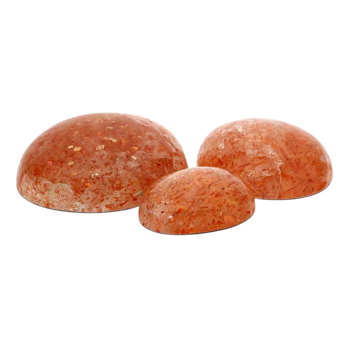 Orange Sunstone Oval Cabochons
