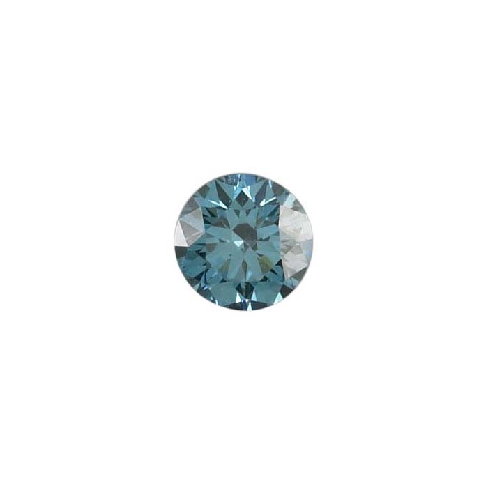 Treated Blue Diamond .10Ct. Round, SI
